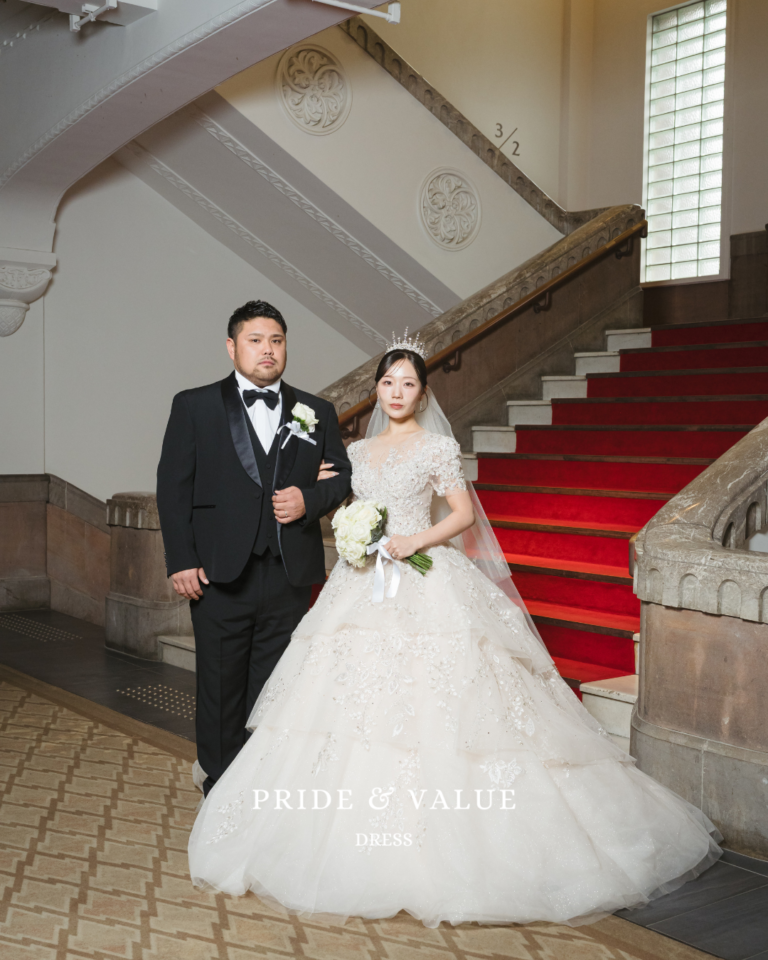韓国フォトウェディングで人気のロングベール