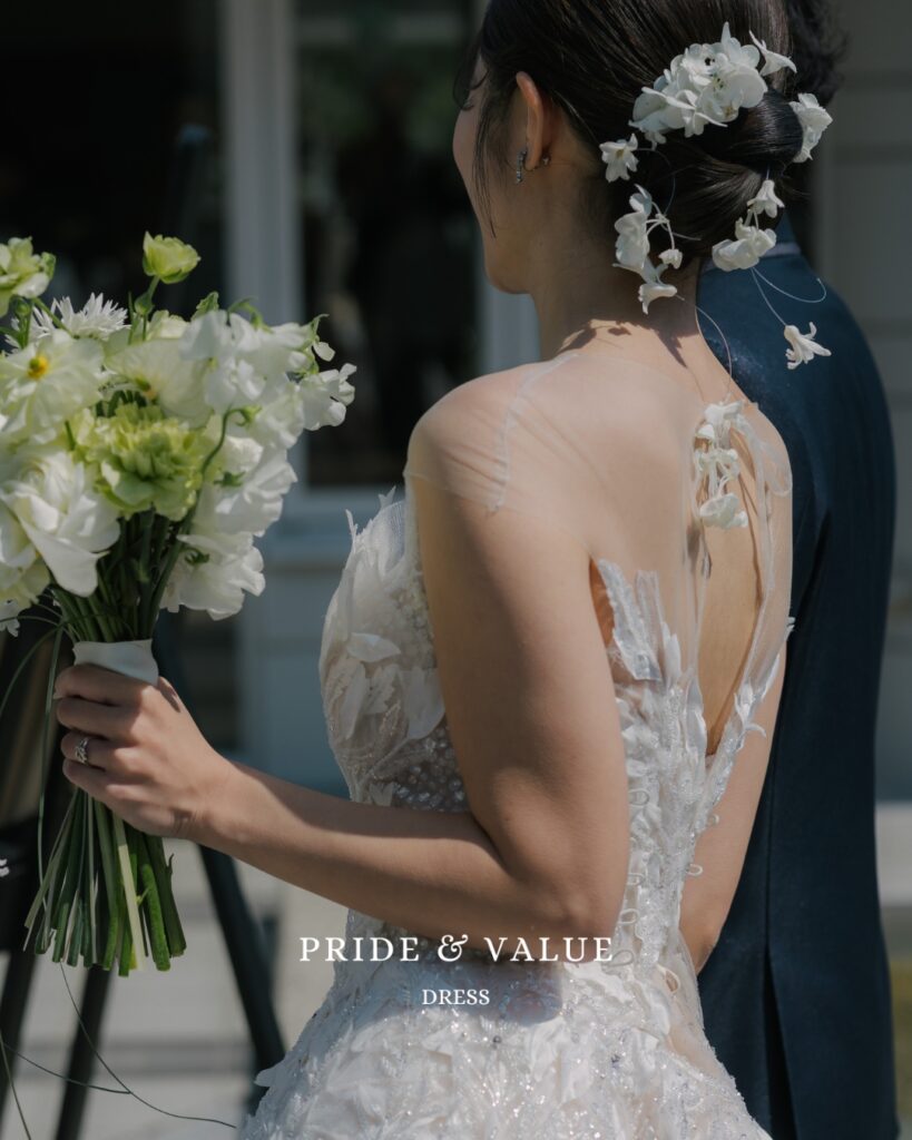 韓国ドレスCOCOで迎えた結婚式当日の花嫁様