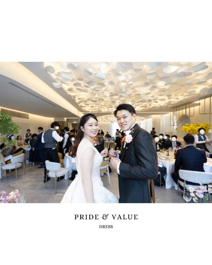 韓国ウェディングドレスで迎えた花嫁様の結婚式
